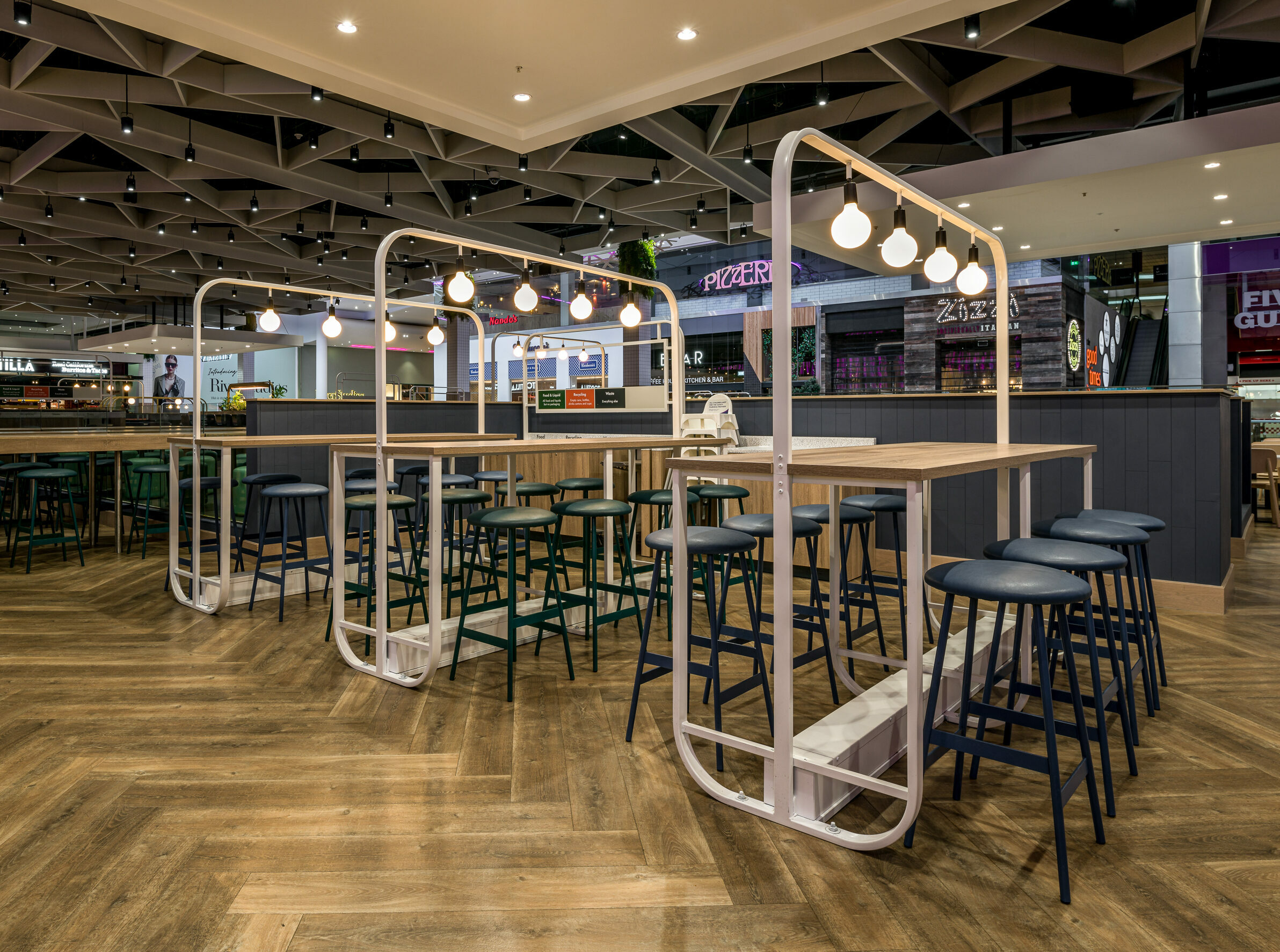 Derbion Shopping Centre bespoke table design