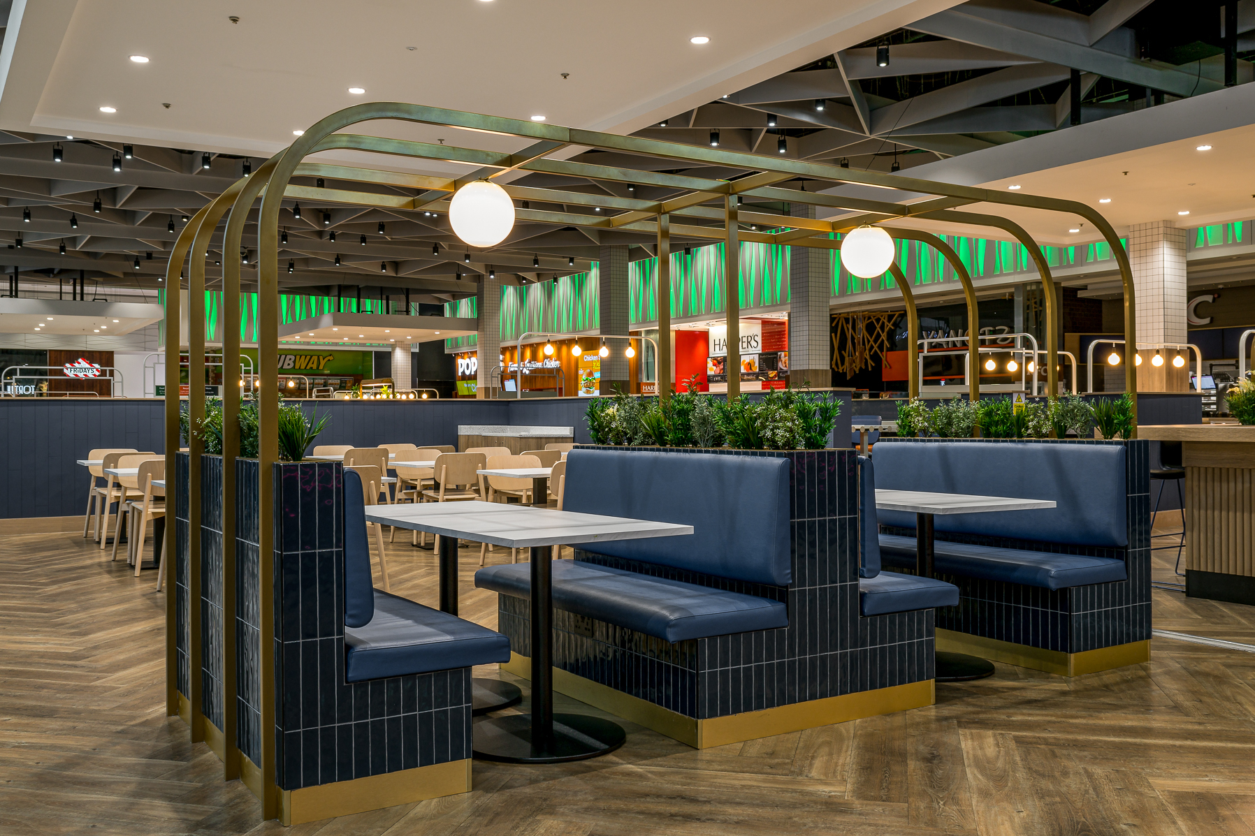 Derbion shopping centre bespoke fixed seating